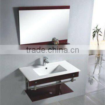 glass cabinet/hanging glass cabinet/glass cabinet ceramic basin