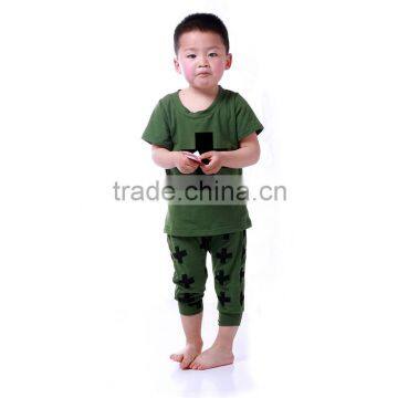 2016 Wholesale soft baby boy clothes for summer