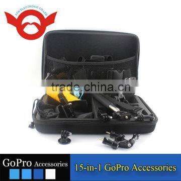 Wonderful gopros accessories ,15-in-1 gopros accessories sets for gopros heros 4,go pro heros 4 / 3+/3 /2 /1