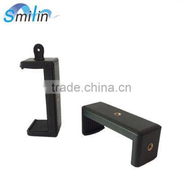 Big Tripod Adapter Cellphone Clip Stand Holder With Extendable Clip Range 77-115mm for Big Smartphone 5.5inch Above