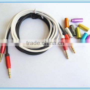 New design gold connector metal Round DC3.5 cable