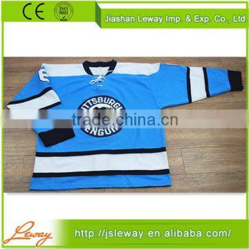 100% polyester newest long sleeve pittsburgh penguins unique ice hockey jerseys