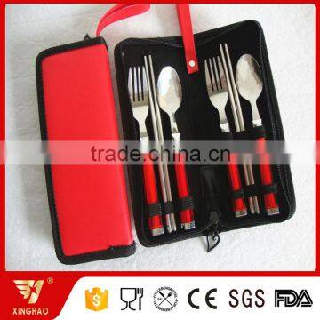 Wholesale Easy to Carry 6 Pcs Dinnerware Set With Plastic Handle in Foldable Nylon Bag photo-4