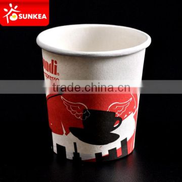 Disposable custom logo printed coffee paper cup 6 oz