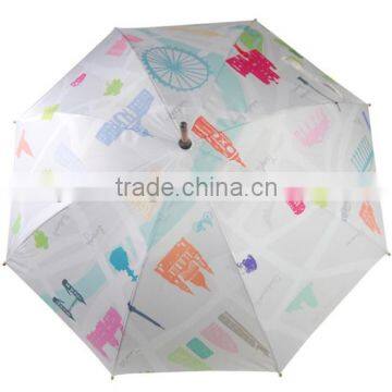 Advertising Sun Protection Wooden Straight Umbrella Parts Handle
