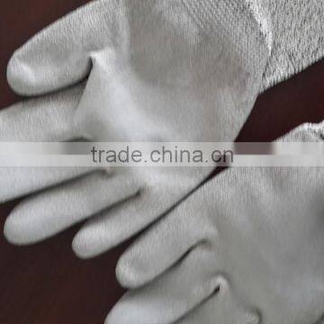 [Gold Supplier] Hot! Gray PU coated cut resistant gloves/Safety gloves