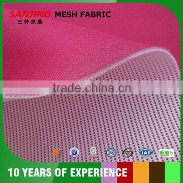 White & red 3mm heavy duty nylon&polyester mesh fabric for bags