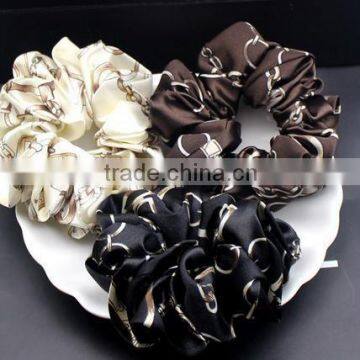 Chiffon print hair elastic elegant style