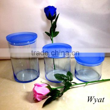 cheap 1000ml 650ml 500ml glass candle jars with lids