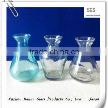 Wholesale colored and transparent glass flower vases