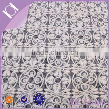 2014 white 100% cotton lace embroidery fabric