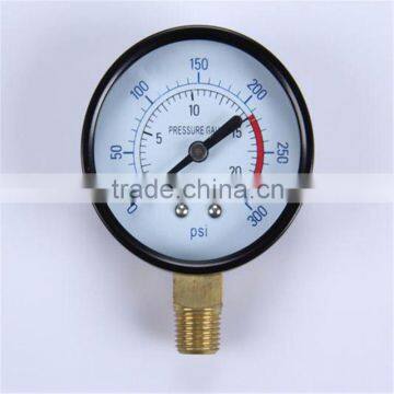 Durable Light Weight Easy To Read Clear Generator Fuel Oil Pressure Gauge