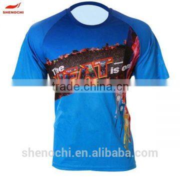 Sublimation t Shirt OEM Service Made in China Dri Fit T-shirt Factory