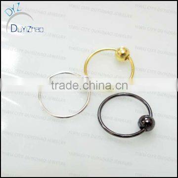 925 sterling silver o-ring nose rings