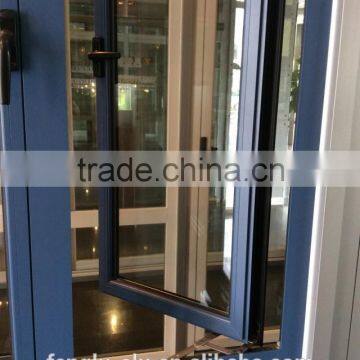 powder coat bule aluminum windows/ aluminum window profiles