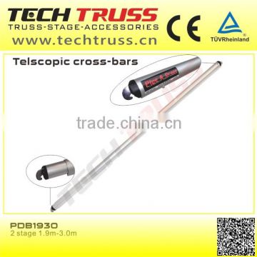 telscopic cross bar and telescopic post of pipe drape