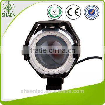 Hot Sale High Power 12-80V 30W 1500LM Motorcycle/Car LED Headlight with Angel Eyes