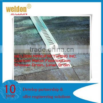 Watermark stainless steel drain with siphon