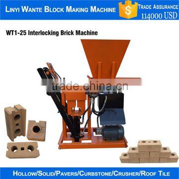 Factory direct sale WT1-25 diesel motor engine interlocking brick production line