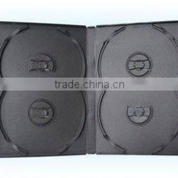 14mm black color dvd cases for 4pcs disc