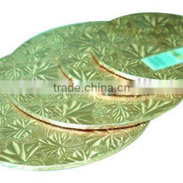Golden color foil coverd cake boards