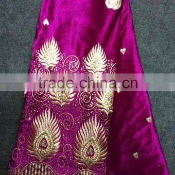 High Quality African Velvet Lace Fabric for Party Dresses photo-5