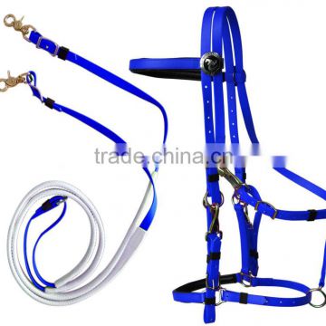 PVC fancy plastic horse bridle and halter