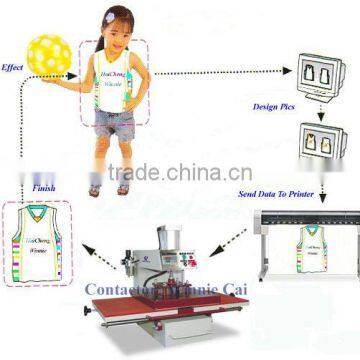 sublimation tshirt heat transfer prining machine