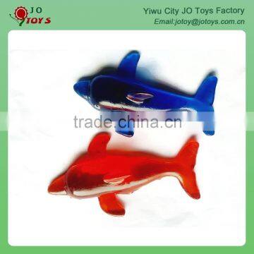 Plastic material sticky dolphin toy animal toy