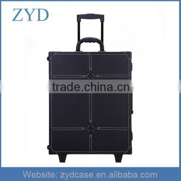 2015 wholesale professional large makeup case with lights trolley makeup case with lights makeup nail case