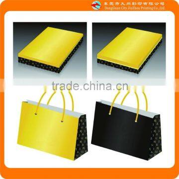 Customized clothing paper packaging box and packaging bag custom logo