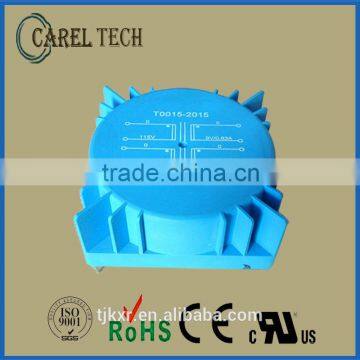 CE ROHS 15VA Input 115/230V, Output Dual 18V Encapsulated Toroidal Power Transformer