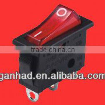 Lighted red led on off rocker switch