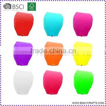 Explosion 9 Colors Chinese Sky/Wish Lantern Supplier