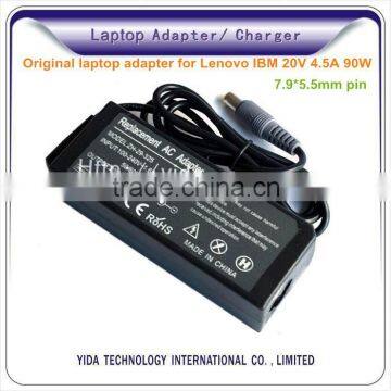 Original laptop power AC adapter for Lenovo IBM 20V 4.5A 90W 7.9*5.5mm pin