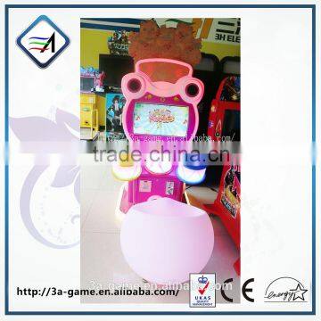 2015 drum music game machine capsule toy Metal and plastic music game machine for kids