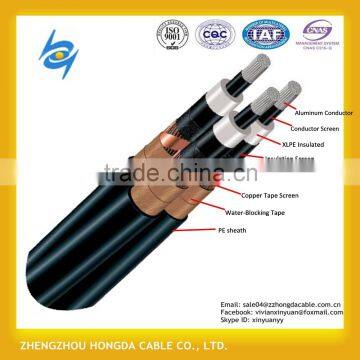 Na2xs(f)2y 3x1Cx150mm2 Water Resistant Power Cable 12/20 KV, 1/C, Al/XLPE/Cws/Cts/PE (HD 620 10C/VDE 0276-620)