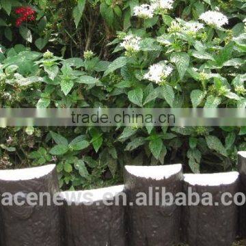 Wood Log Effect lawn edging garden edging