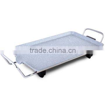 China Direct Supplier With Heat-resistant Paint Marble Coated,Ceramic Coated Electric Multi Teppanyaki Grill photo-2