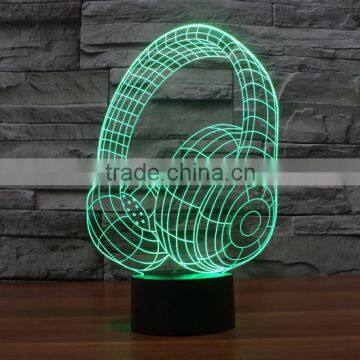 Amazing Magical Optical Illusion 3D LED Night Light USB Table Light Novelty Lighting Lamp Atmosphere Lights with touch botton