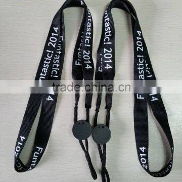 Black bottle holder lanyard, Customized bottle lanyard with printing