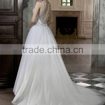 Hot Sell Good Quality 2016 New Style Embroidery Designs for Wedding Dress photo-5