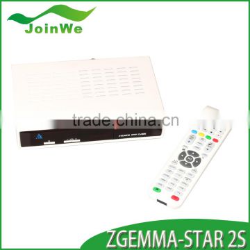 New arrival Zgemma-star 2S DVBS2+DVBS2 Twin tuner satellite tv receiver Original