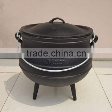 customized LOGO WFP Size 10 of 30 Litres 3 legged black potjie pot in Africa