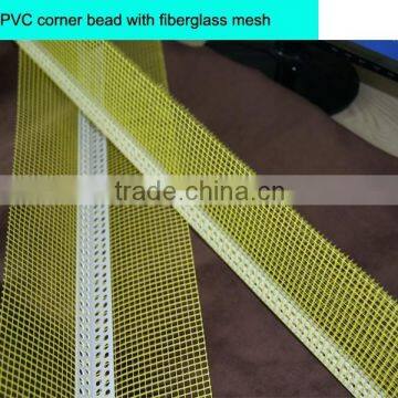 Corner bead with fiberglass mesh,aluminum and PVC material