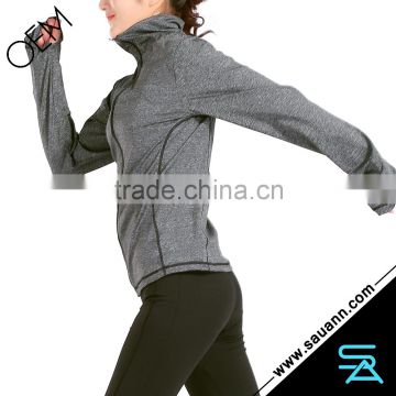 High Quality Elastic Gym Wear Fitness Workout Coat Activewear