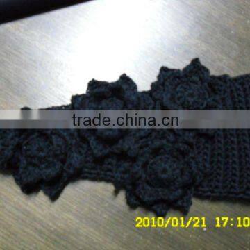 Fashion Crochet 100%Cotton Flower Headband