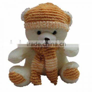 plush bears with the cap bears toy