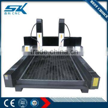 cheapest cnc router engraving machine on granite stone marble 1300*2500mm also on wood foam plastic