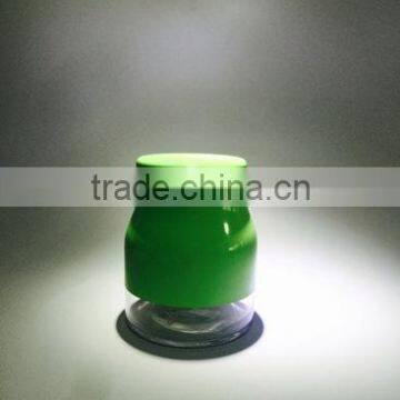 Green Stainless Steel Coated Glass Food Usage Airtight Storage Jar photo-2